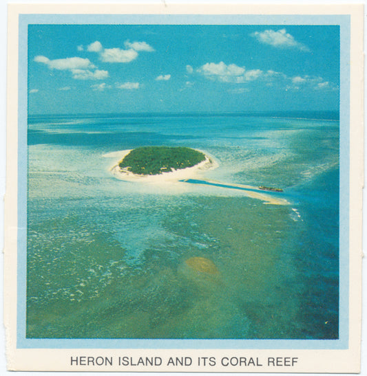 Heron Island and its coral reef.