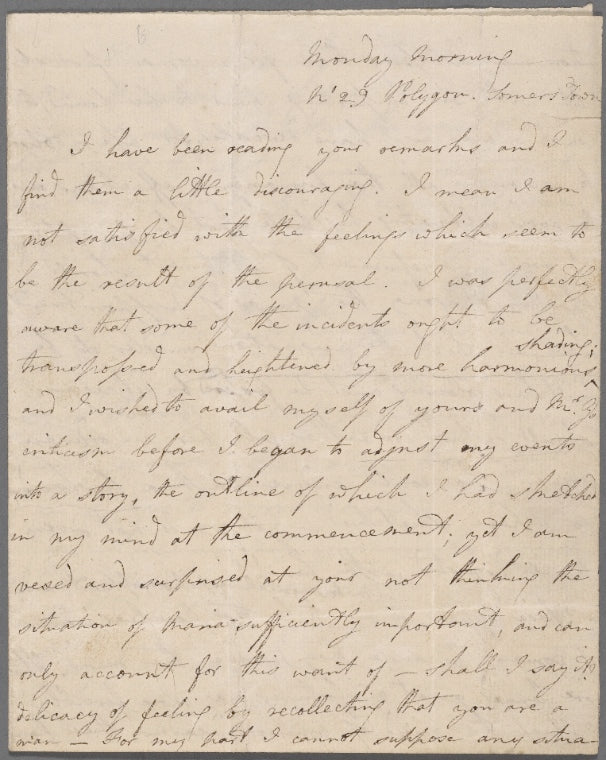 Autograph letter signed to George Dyson, ?15 May 1797