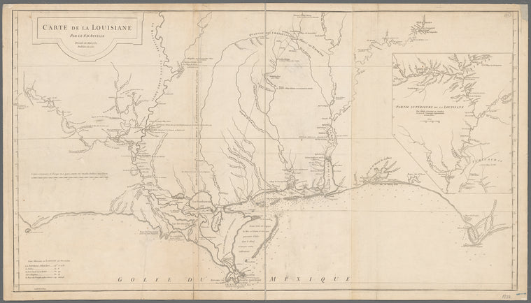 Carte de la Louisiane