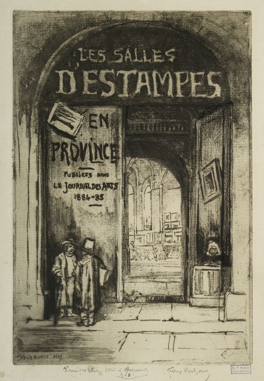 Frontispice pour Les salles d'estampes.