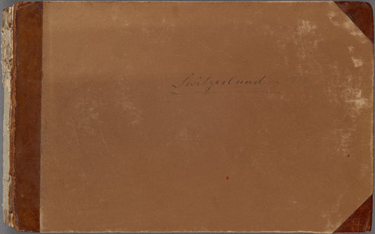 Sketchbook containing views recording a tour in Switzerland and France