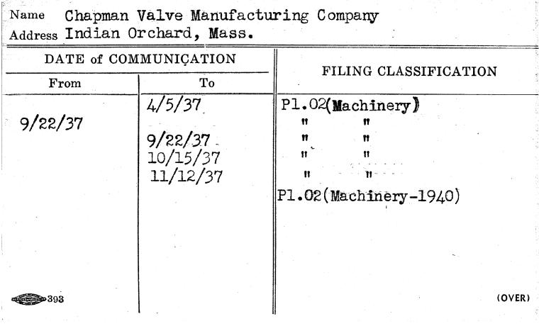 Chapman Valve Manufacturing Company