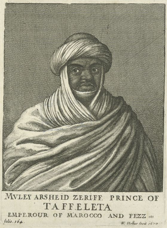 Mvley Arsheid Zeriff Prince of Taffeletta Emperour of Marocco and Fezz.