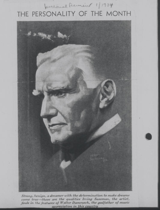 The personality of the month: Walter Damrosch