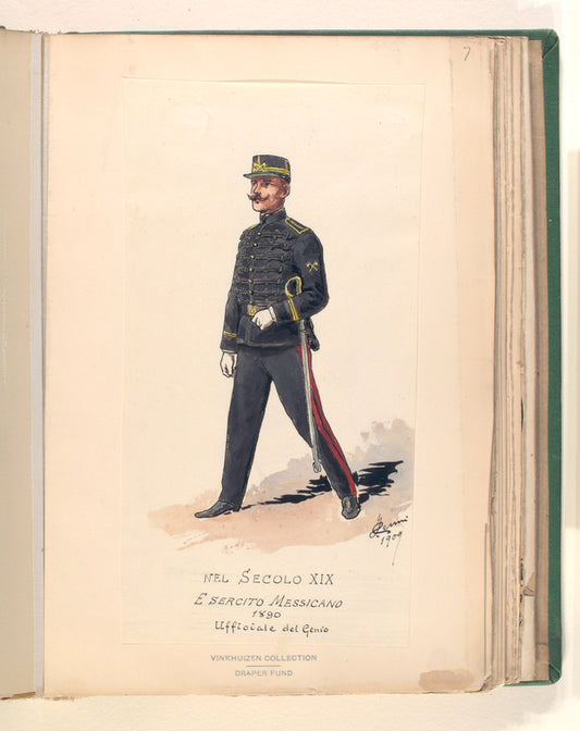 Nel secolo XIX. Esercito Messicano 1890, Ufficiale del Genio