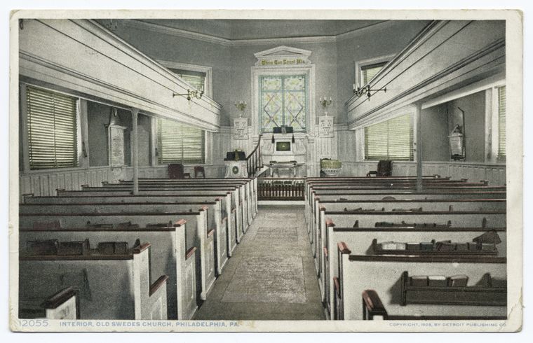 Interior of Old Swedes Church, Philadelphia, Pa.