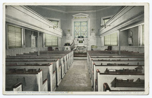 Interior of Old Swedes Church, Philadelphia, Pa.