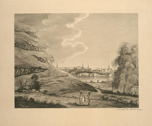View of Collect Pond, New York City.