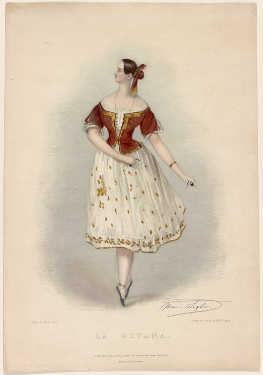 Marie Taglioni [facsimile signature] La gitana