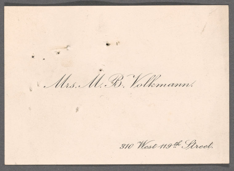 Volkmann, Mrs. Maria B