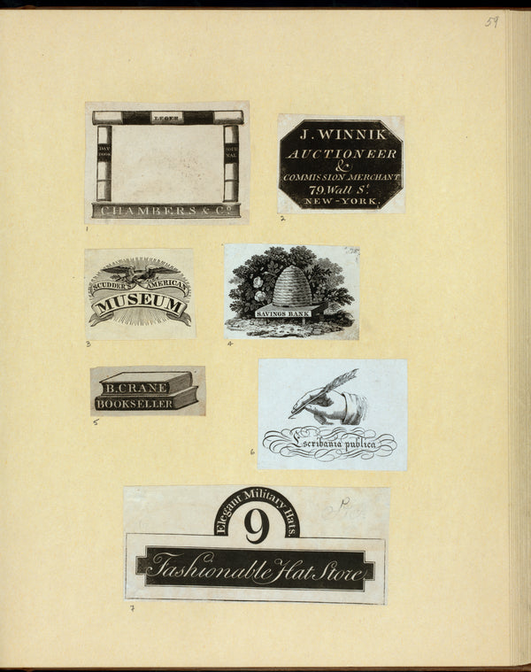 Business seals and letterheads.