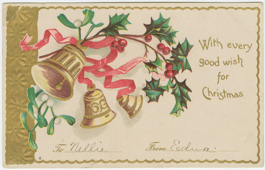 With every good wish for Christmas.