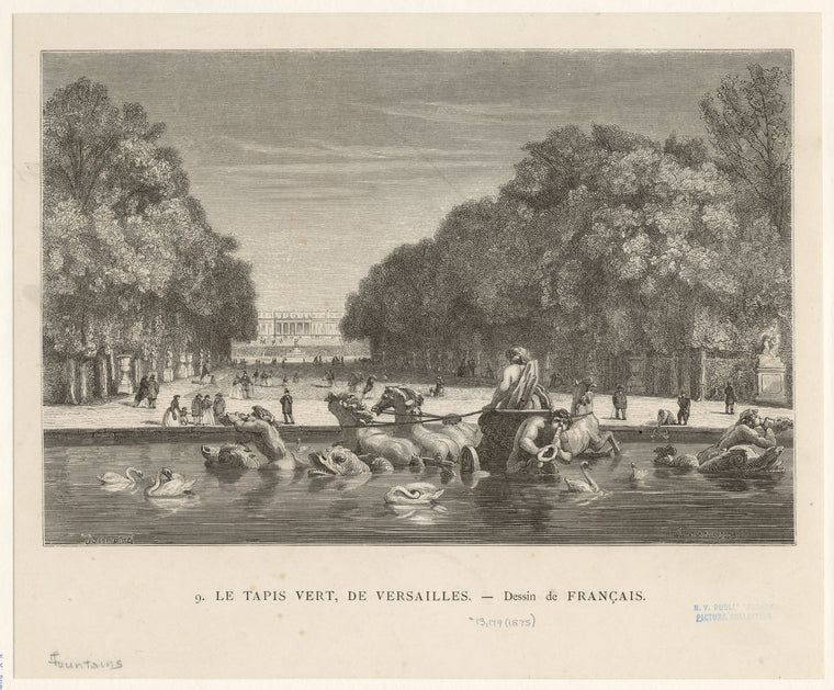 Le tapis vert, de Versailles