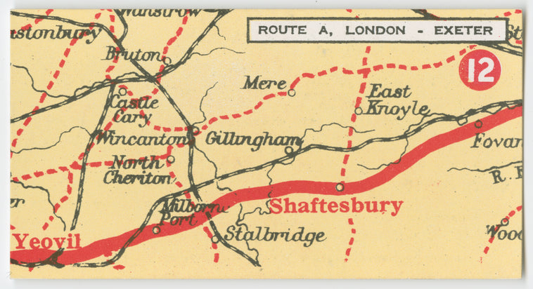 Route A. London - Exeter.