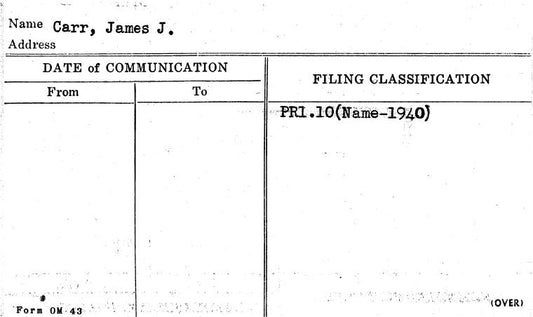 Carr, James J.
