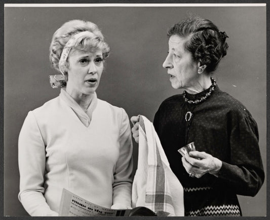 Gloria Willis and Doro Merande in the stage production Her Master's Voice