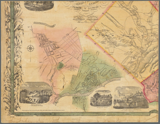 Map of Ulster County, New York