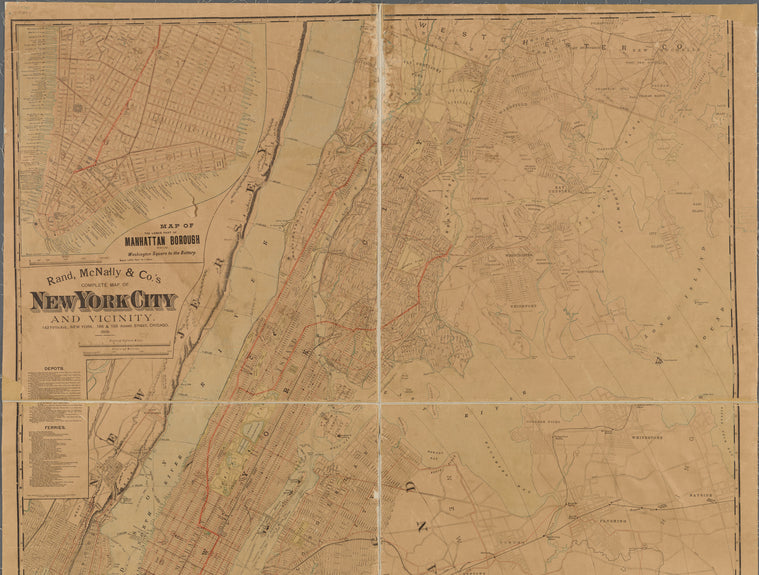 Rand, McNally & Co.'s complete map of New York City and vicinity