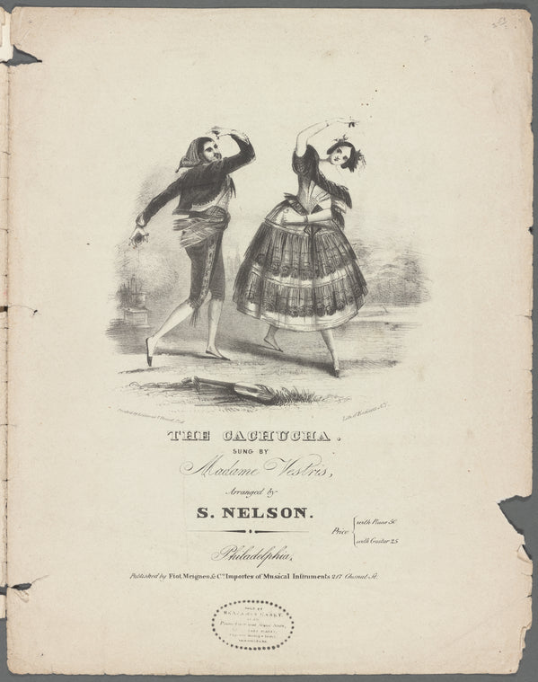 The cachucha: sung by Madame Vestris