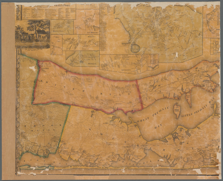Map of Suffolk Co., L.I., New York: from actual surveys